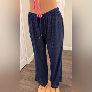 WAVES TO COAST COVER Navy Beach Pants SIZE 1X excellent conditions